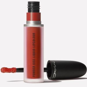 New in box Mac cosmetics powder kiss liquid lip color devoted to chili 991